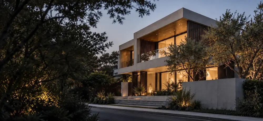 A modern home built by AUD Build