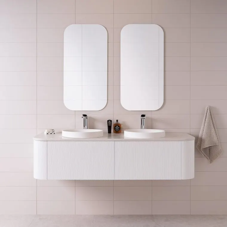 Waverley 1500 wall-hung vanity, ultra white